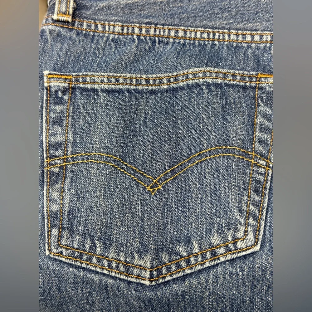 Levi's Men's Original Vintage 501 Button Fly Straight Leg Blue Jeans